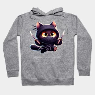 Ninja Cat The Cuteness in Disguise Hoodie